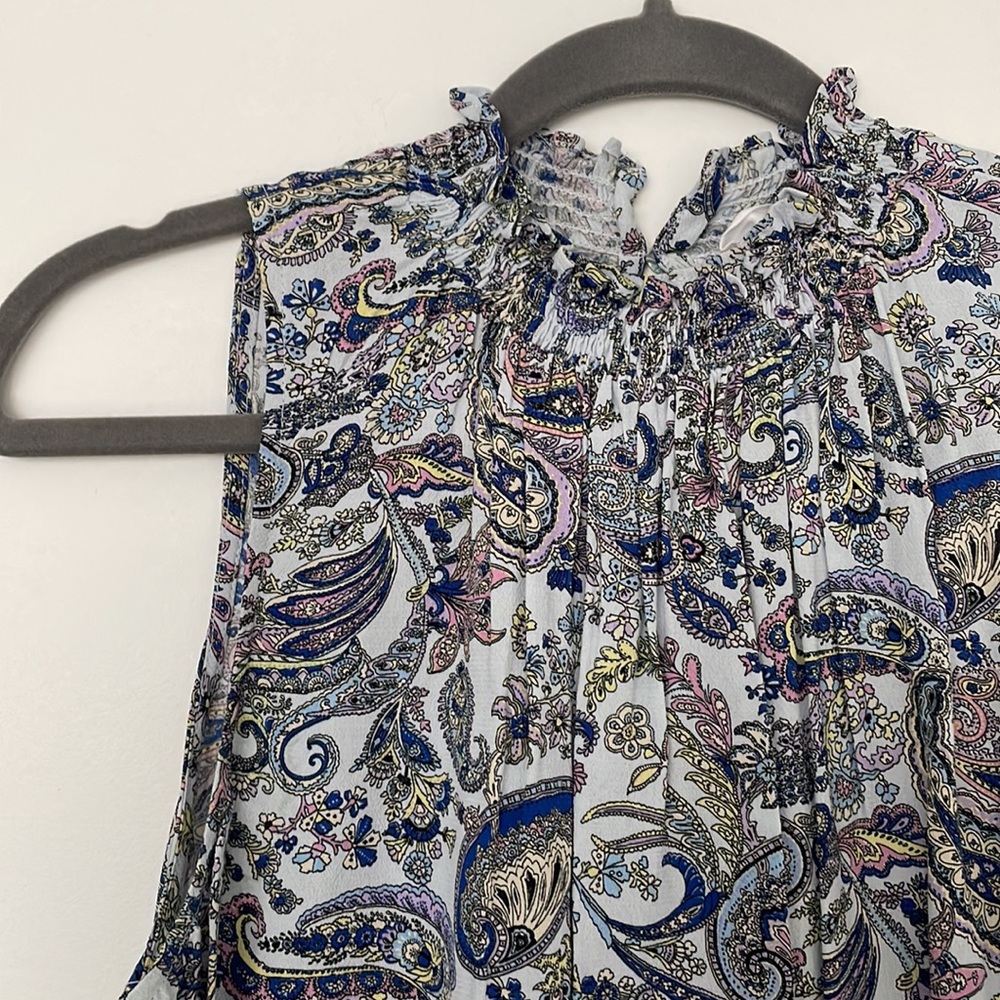 MANGO paisley sleeveless top